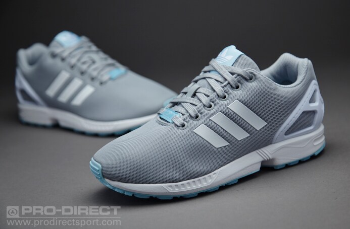 Womens Shoes - adidas Originals ZX Flux - Clear Onix / White