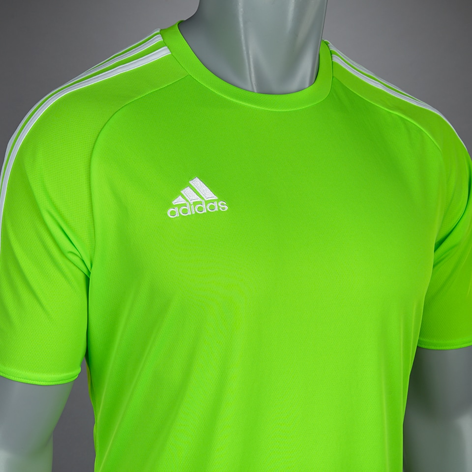 Camisetas para equipaciones de futbol- Camiseta adidas MC-Verde claro- Blanco | Pro:Direct Soccer