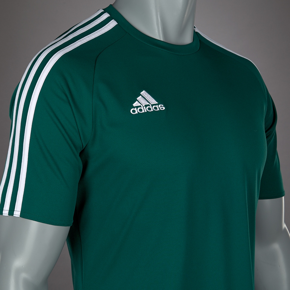 Camiseta adidas Estro 15 para niños-Camisetas para de fútbol-Verde-Blanco | Pro:Direct