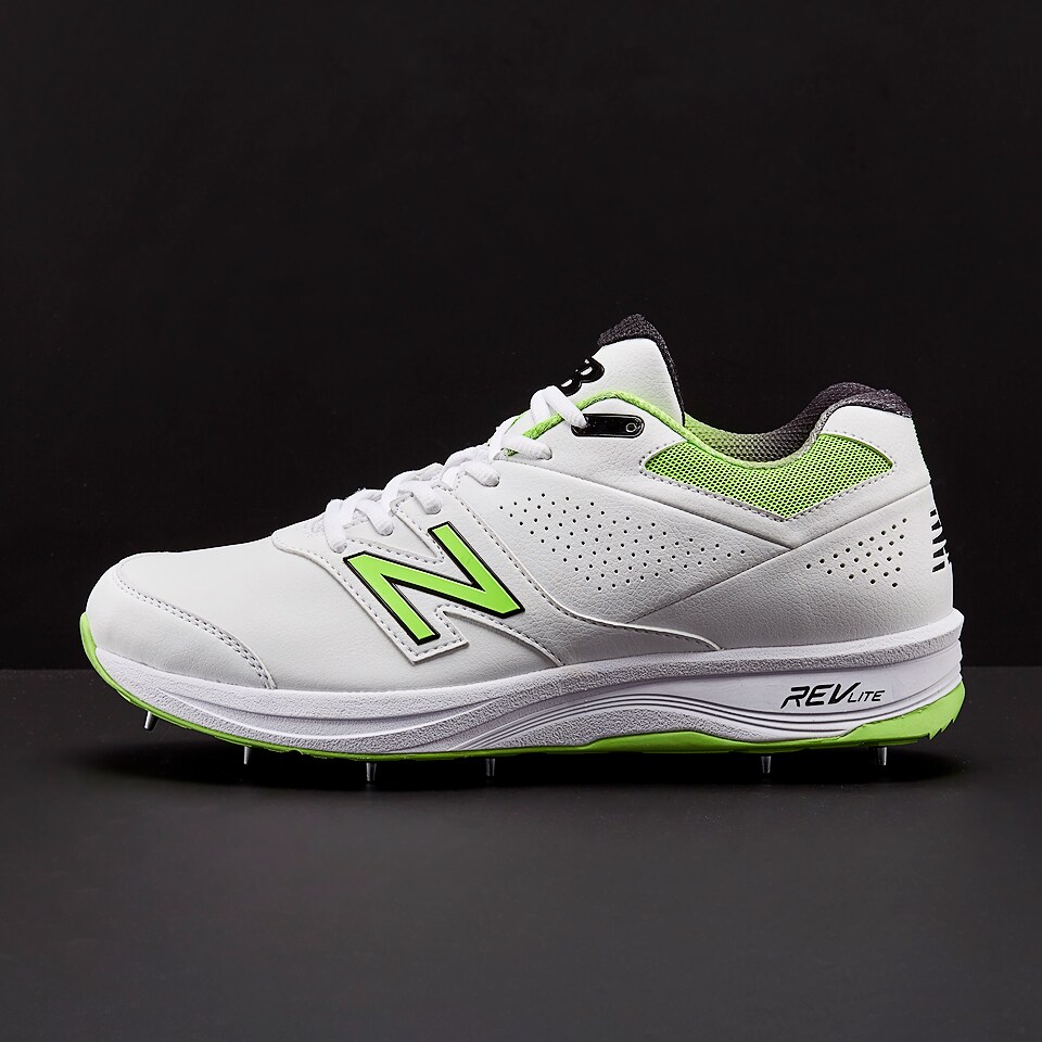 New Balance CK4030 Cricket Shoe White/ Green Mens Shoes Spikes