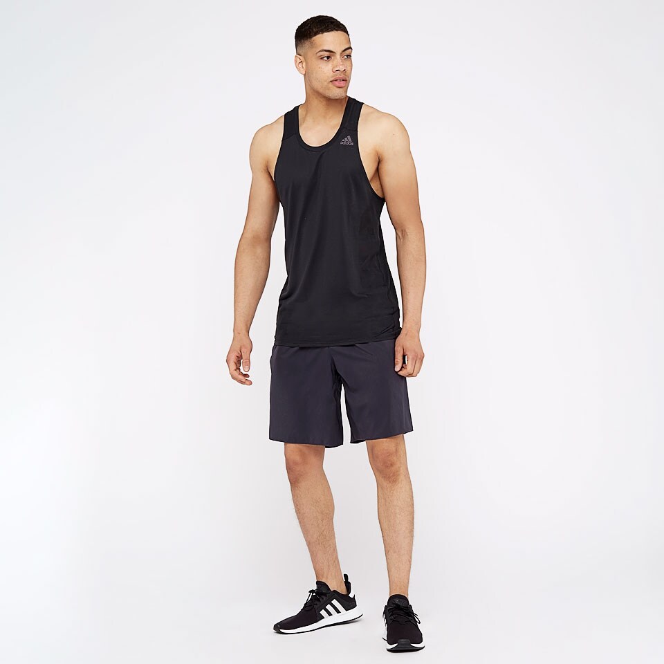 adidas Mens Supernova Tank Black Mens Clothing Pro Direct Running