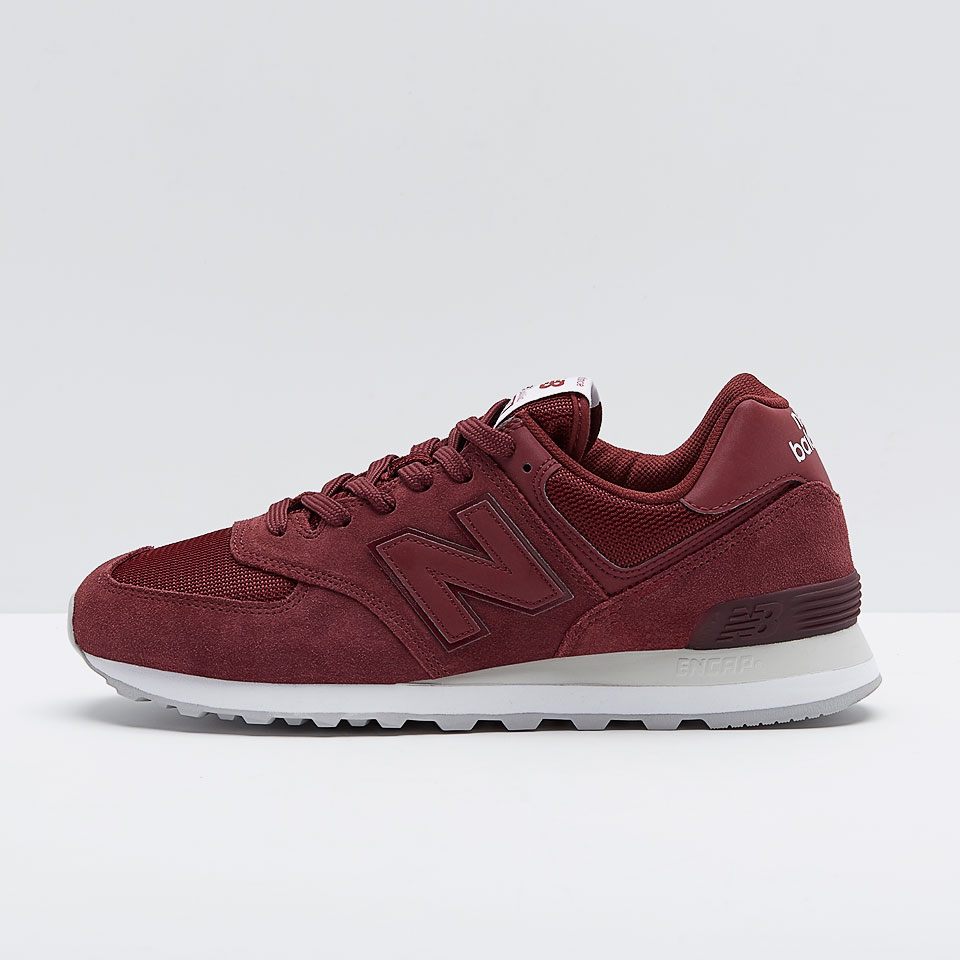 Mens Shoes - New Balance 574 - Burgundy - ML574ETD