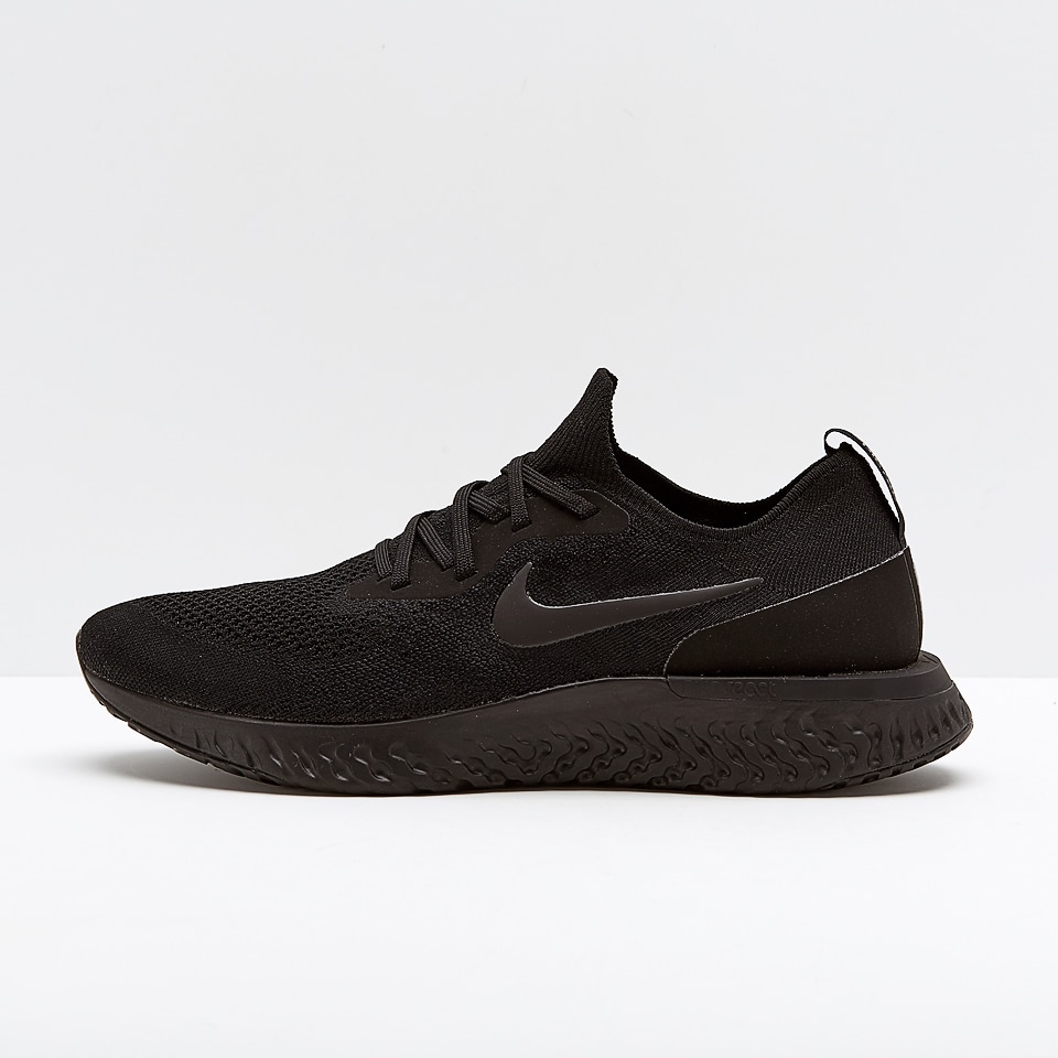 epic react flyknit triple black