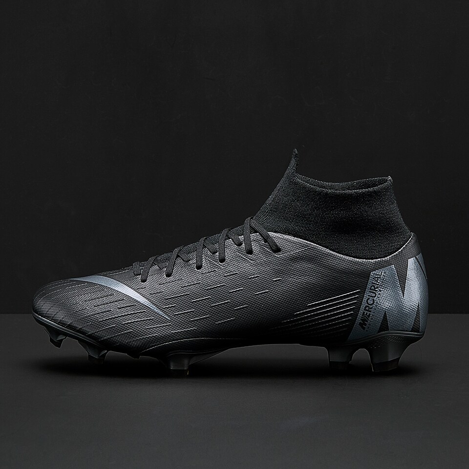 Chaussures de football Nike Mercurial Superfly VI Pro FG - Noir/Noir - Terrain sec - AH7368-001 