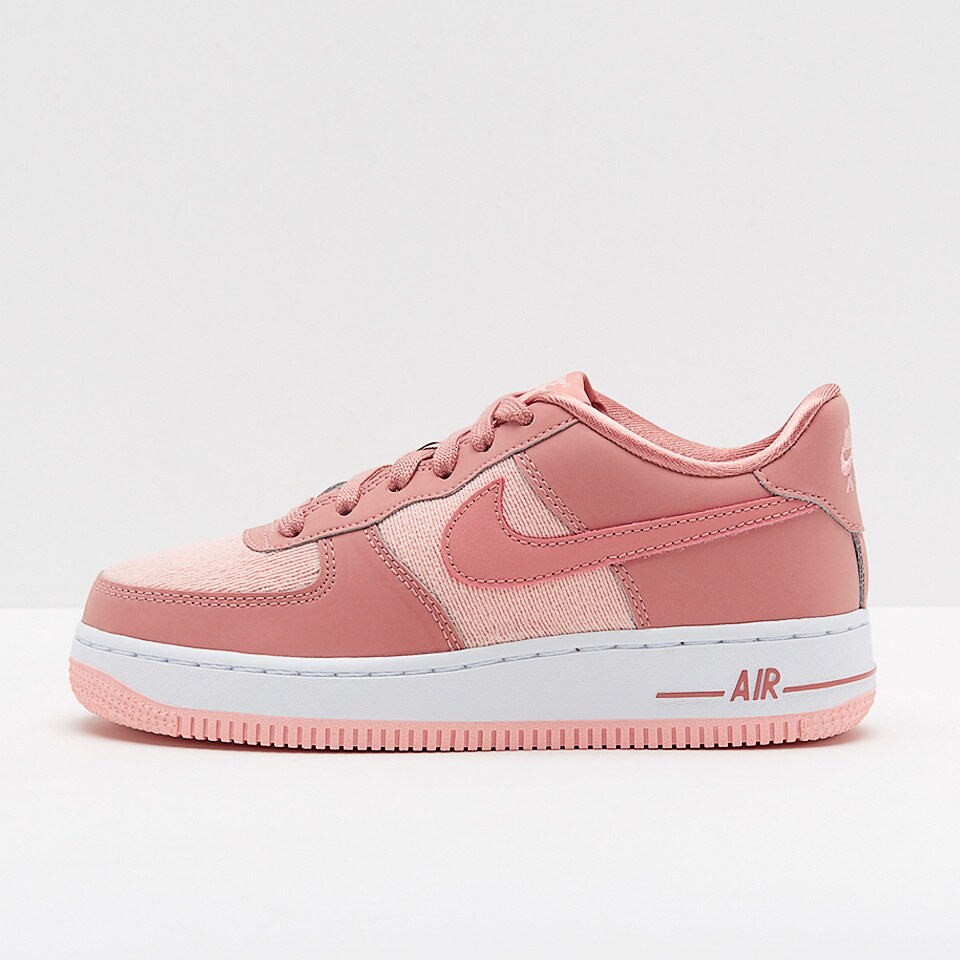 Nike Air Force 1 Lv8 Poussiere Rose Rose Orage Blanc Chaussures running 849345 603 Pro Direct Soccer