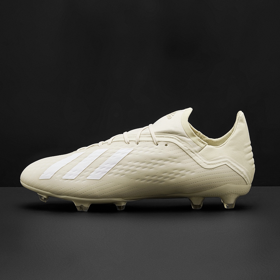 X 18.2 FG - Mens Soccer Cleats - Firm - White
