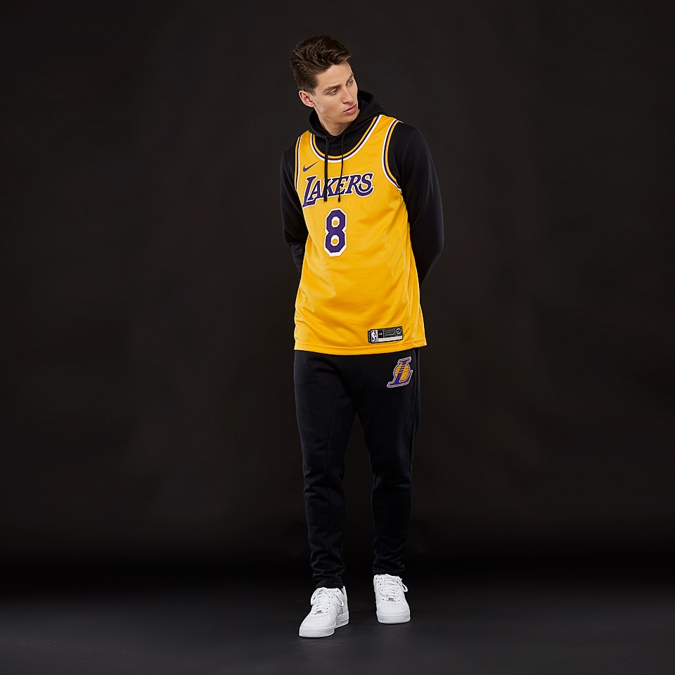 Camiseta Nike NBA Kobe Bryant Los Angeles Lakers Road Swingman - Amarillo