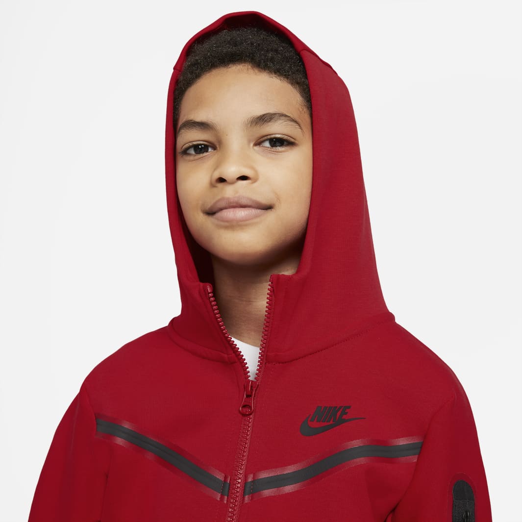 Onvermijdelijk zitten merk op Nike Sportswear Older Kids Tech Fleece Full-Zip Hoodie (8-15Y) - University  Red/Black - Tops - Boys Clothing | Pro:Direct Soccer