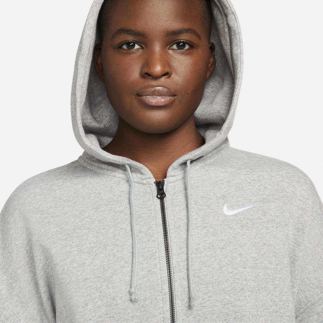 Nike Nike Sportswear Essentials Women's Fleece Full-Zip Hoodie Pearl ...