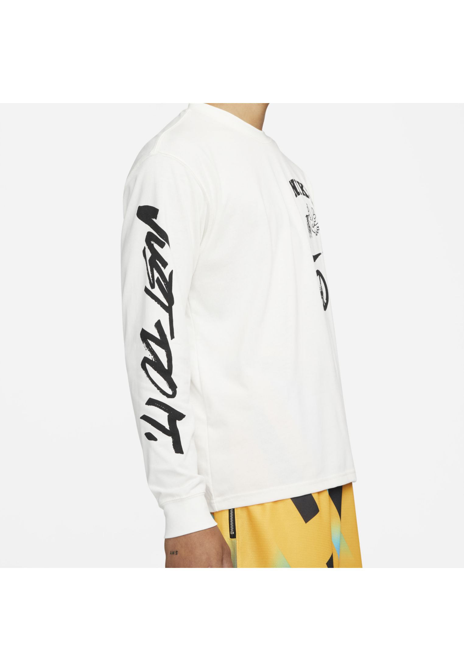 Nike Max 90 Tee Pure/Black Mens Clothing ProDirect Basketball