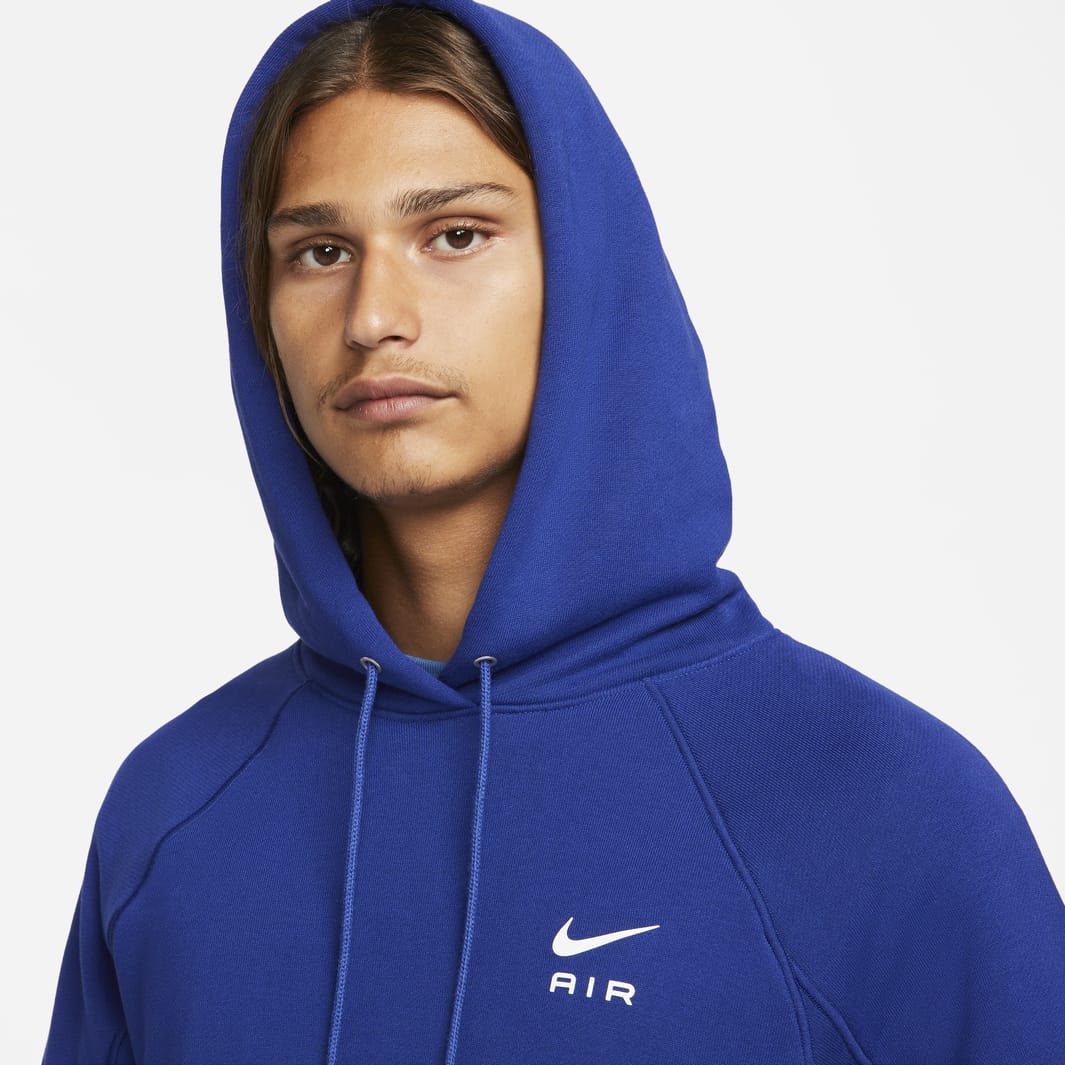 Nike Sportswear Air French Terry Pullover Hoodie Deep Royal Blue