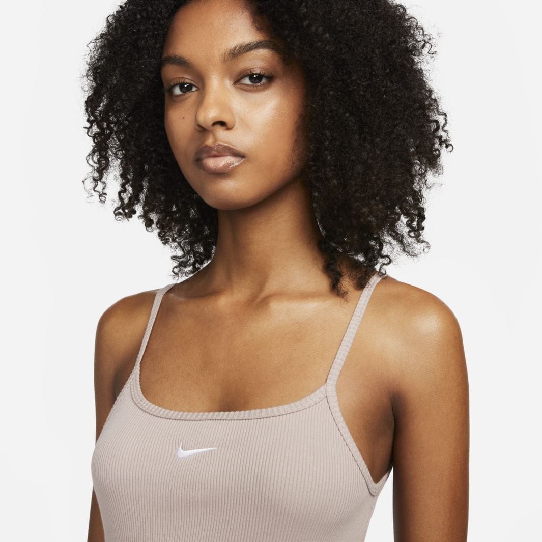 Nike Nike Sportswear Essential Women's Ribbed Dress Diffused Taupe ...