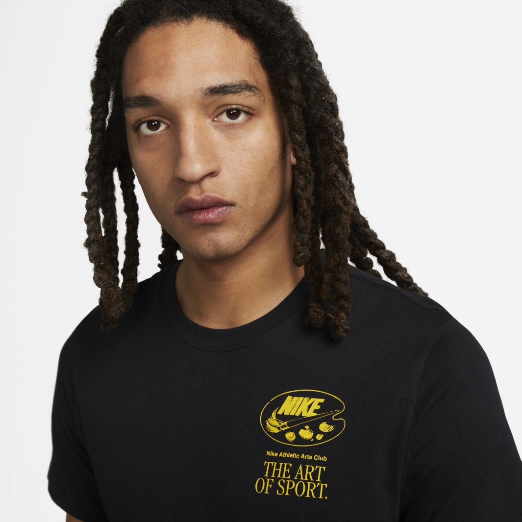 Nike Sportswear Tee Art Is Sport LBR Black Tops Mens Clothing