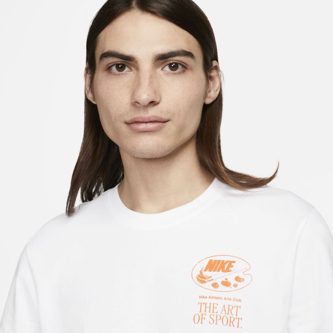Nike Sportswear Tee Art Is Sport LBR White Tops Mens Clothing