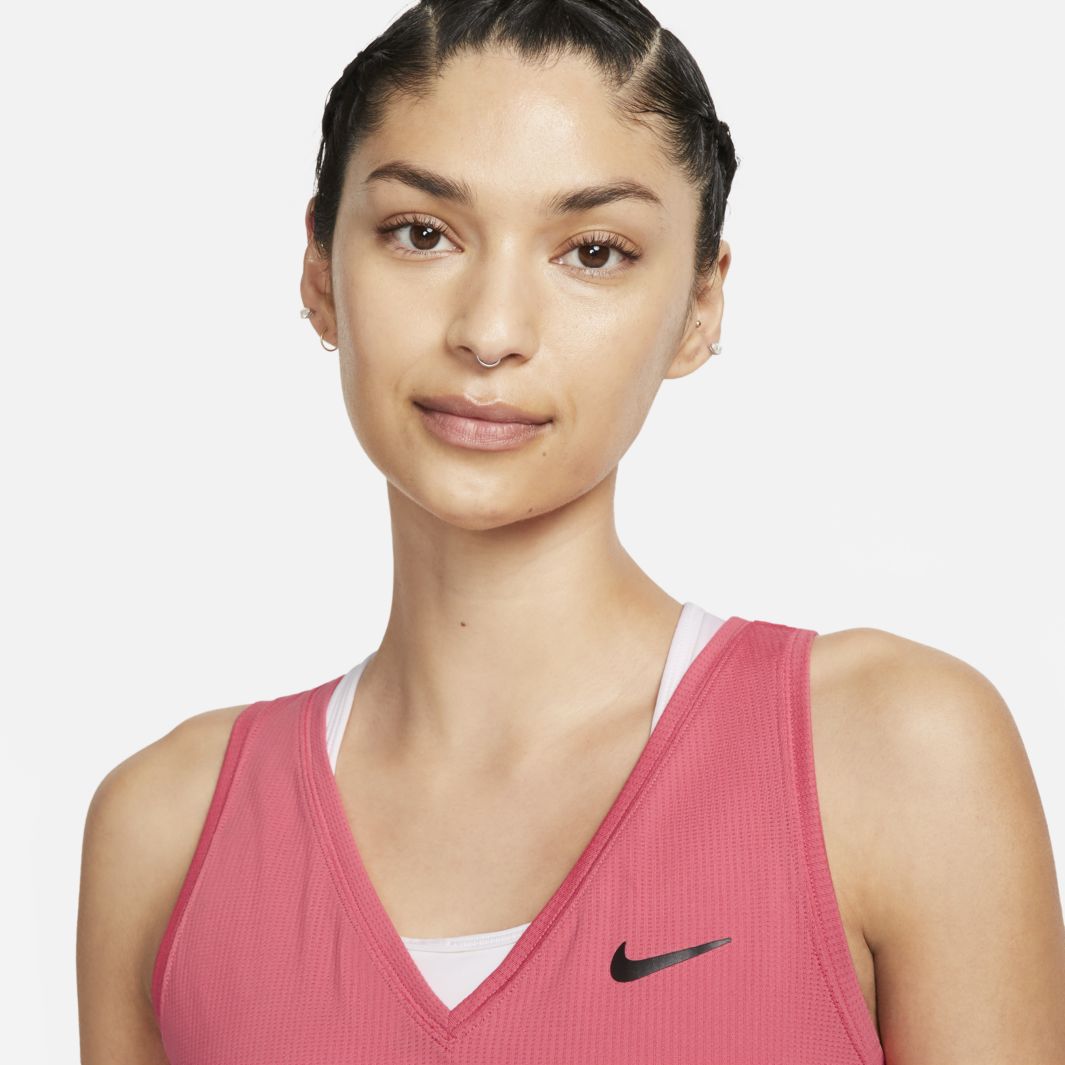 Nike Womens Court Victory Tank Sea Coral/Black Womens Clothing