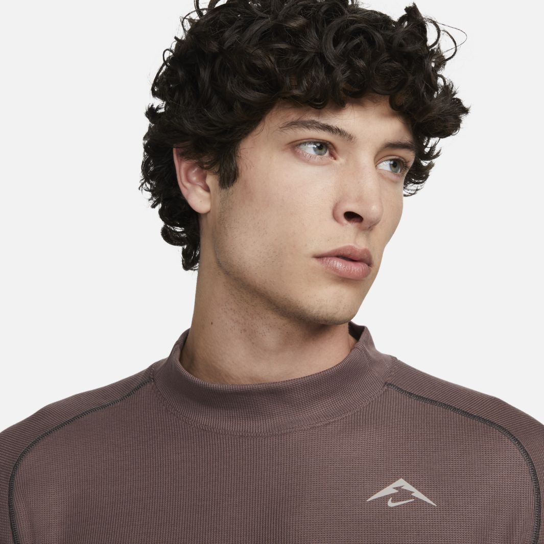 Nike DriFIT Trail TShirt Plum Eclipse/Anthracite/Guava Ice Mens