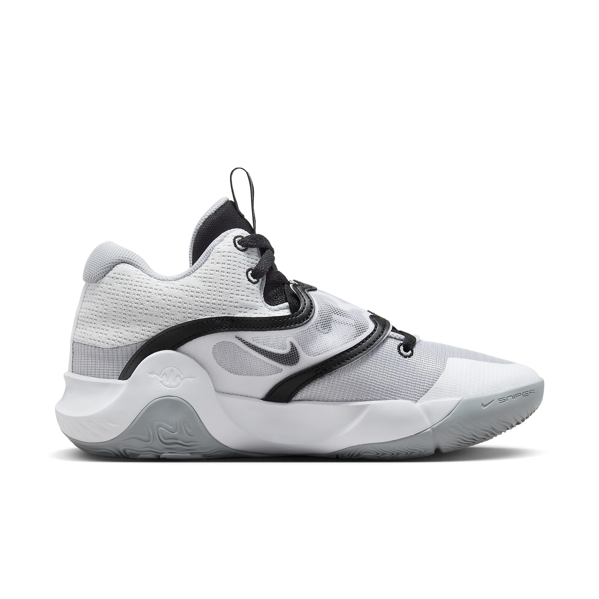 Nike KD Trey X White/White/Black/Wolf Grey Mens Shoes Pro