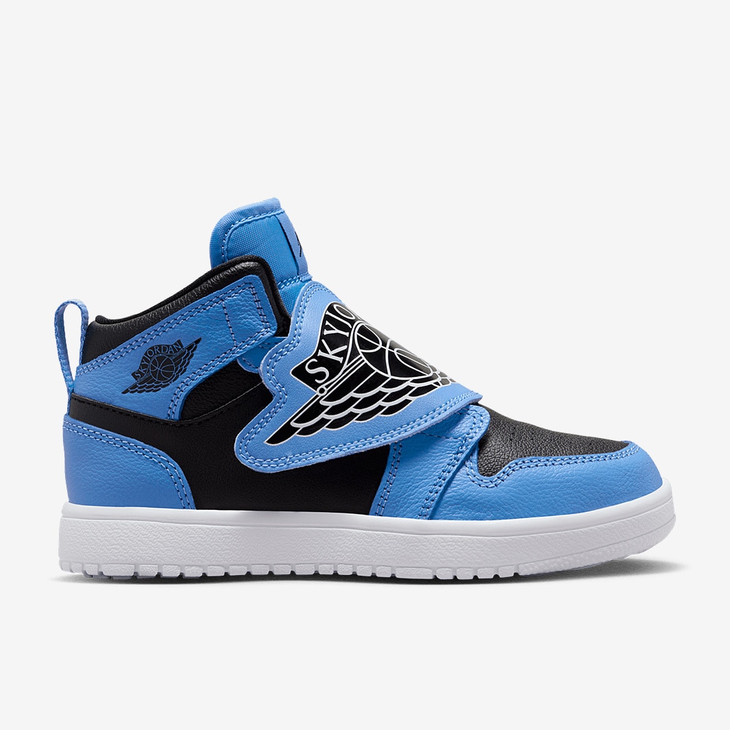 Sky Jordan 1 Younger Kids PS University Blue Black White Boys Shoes Pro Direct Basketball