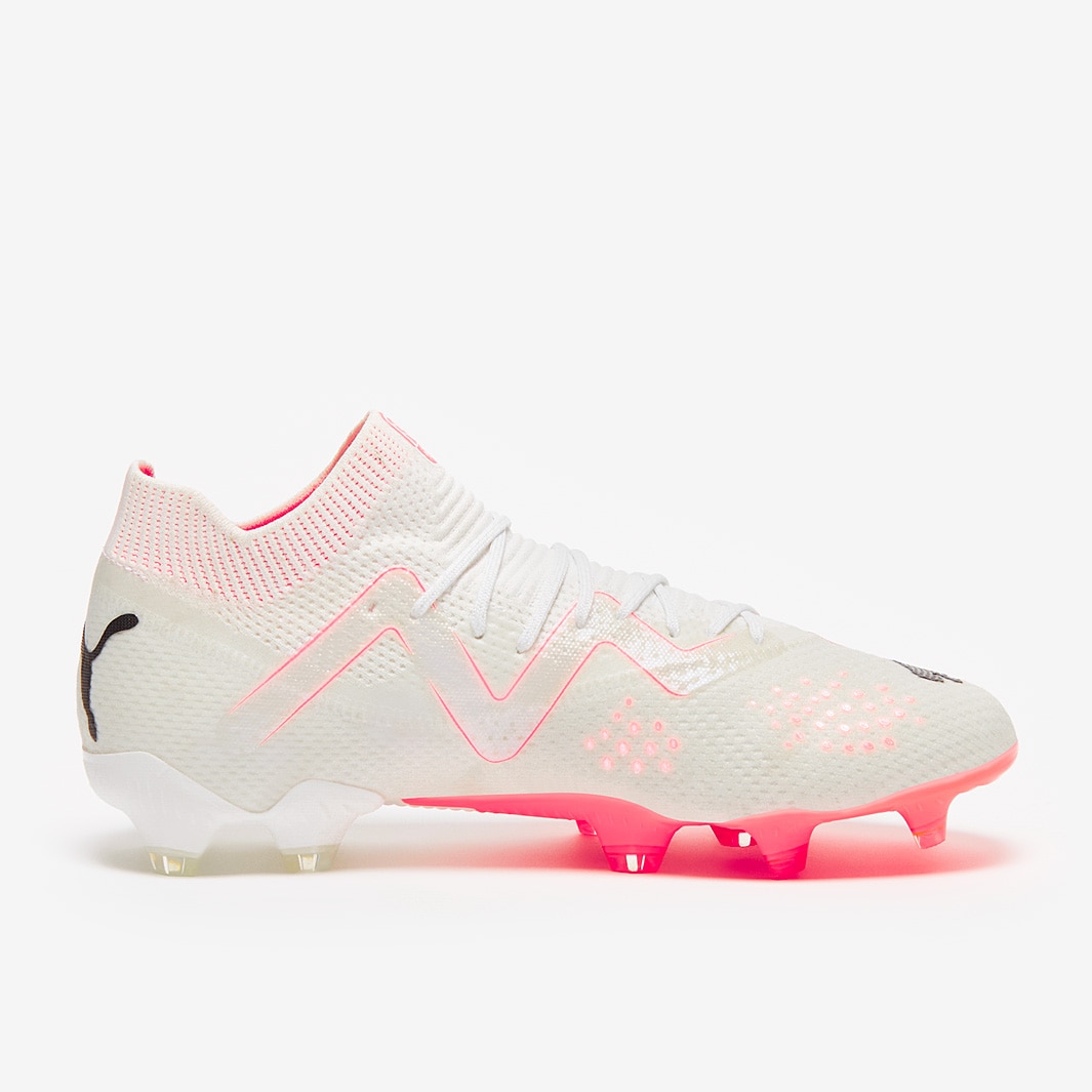 Puma Women's Future Ultimate Firm Ground Cleats - White /  Pink