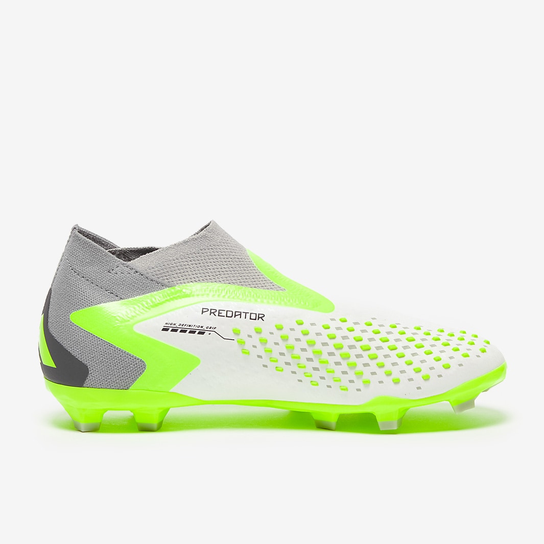 adidas Kids Predator Accuracy+ FG - White/Core Black/Lucid