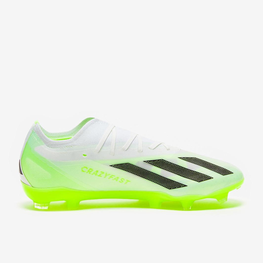adidas X Crazyfast.2 FG - White/Core Black/Lucid Lemon