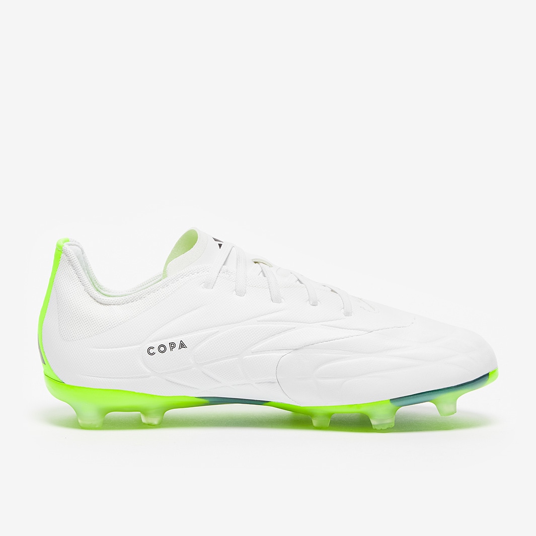 adidas Kids Copa Pure.1 FG - White/Core Black/Lucid Lemon