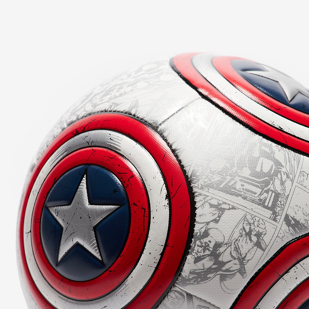 adidas Marvel MLS Captain America Training Football - White