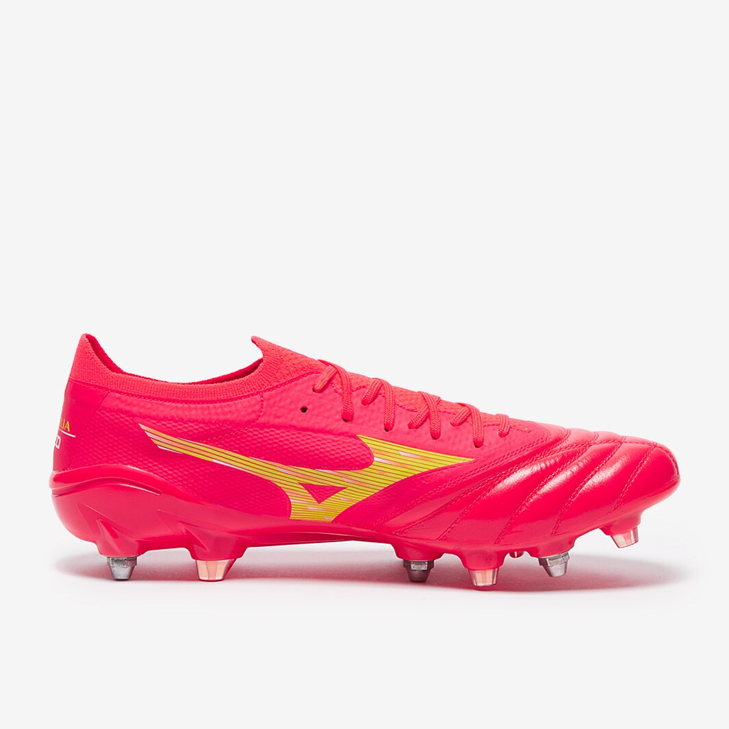 Mizuno Morelia Neo IV Beta Elite SG Mix - Fiery Coral/Bolt - Mens