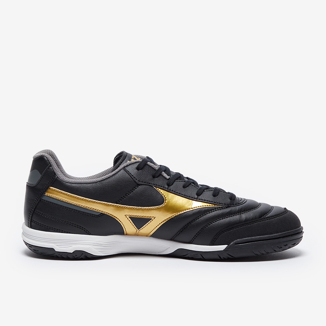 Mizuno Morelia Sala Classic IN - Black/Gold/Dark Shadow - Mens