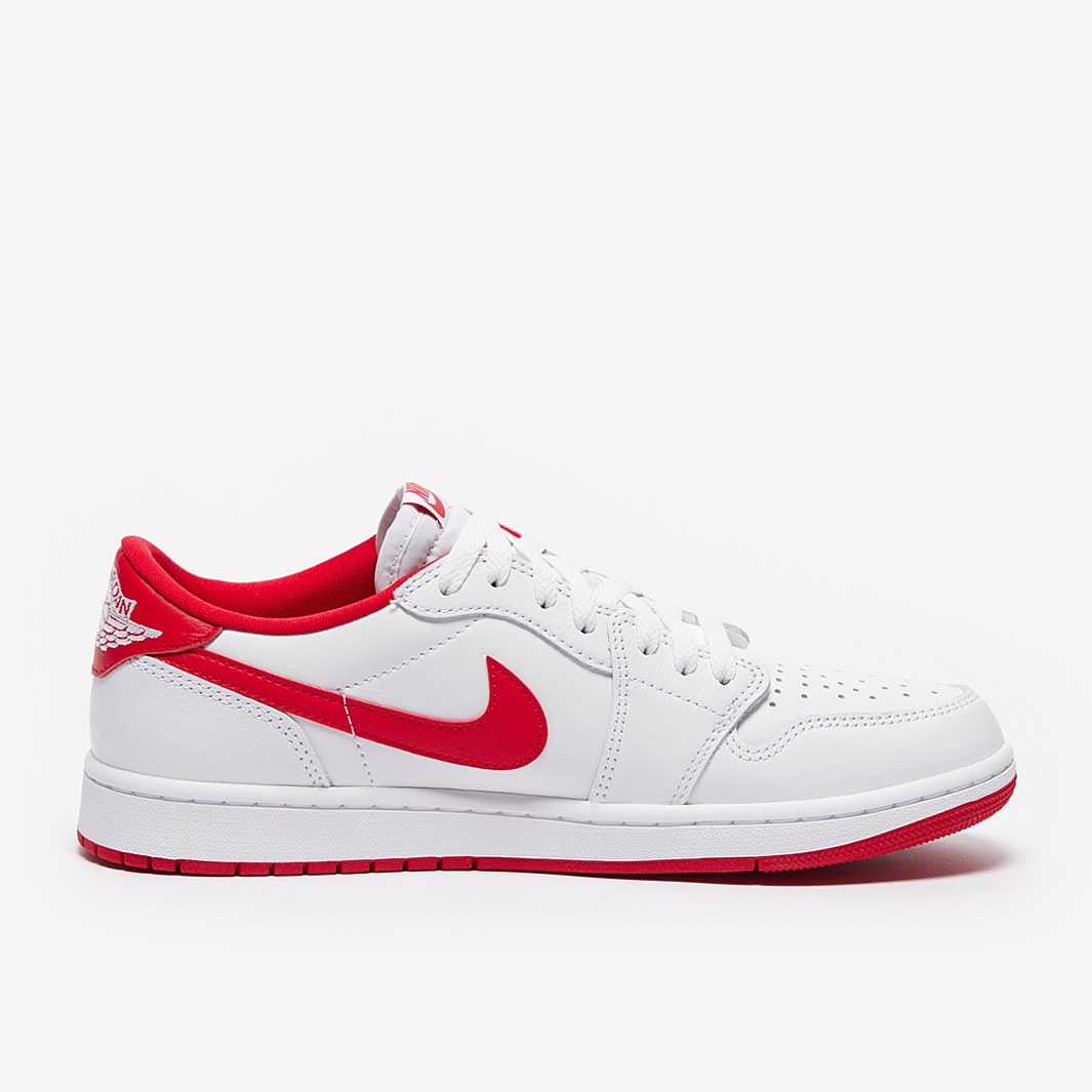 Air Jordan Retro Low OG White/University Red/White Mens