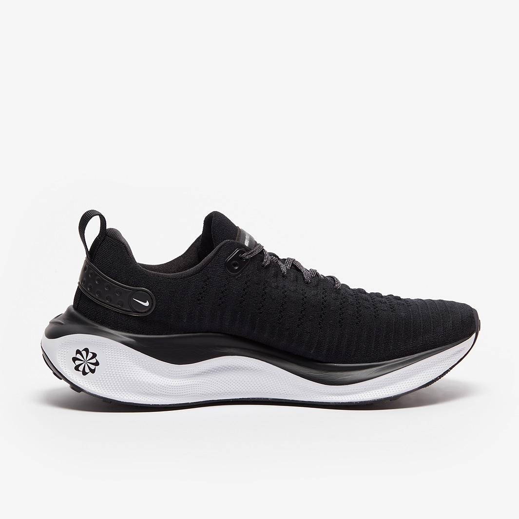 Nike Infinity Run FlyKnit 4 Wide - Black/White - Mens Shoes |