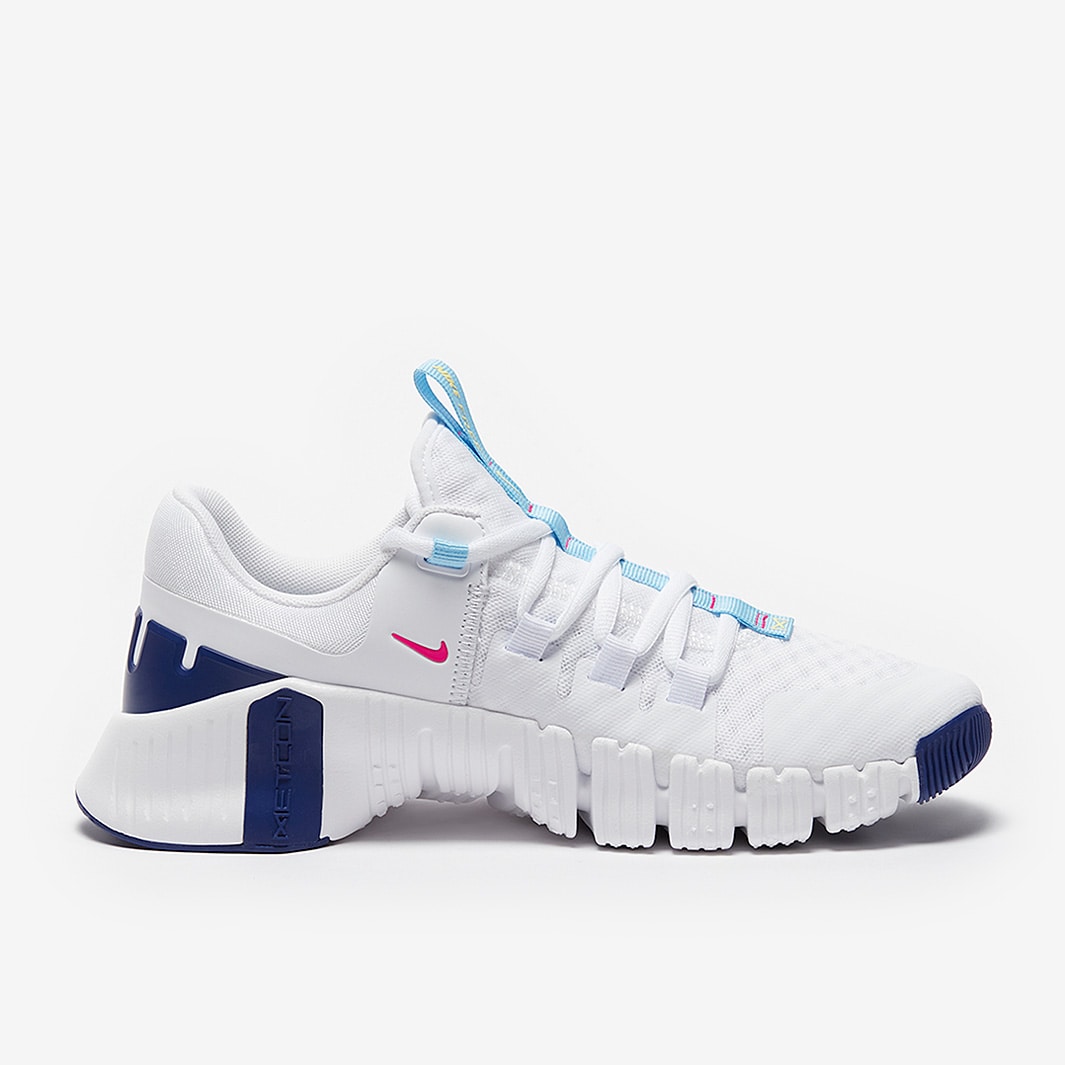 Nike Womens Free Mecton White/Aquarius Blue/Fierce Pink
