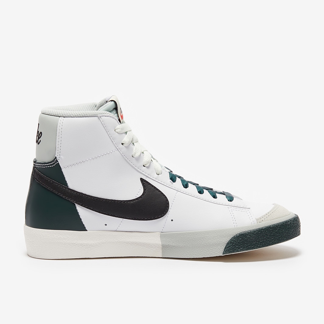 nike blazer vintage mid 77 white blue premium leather shoes