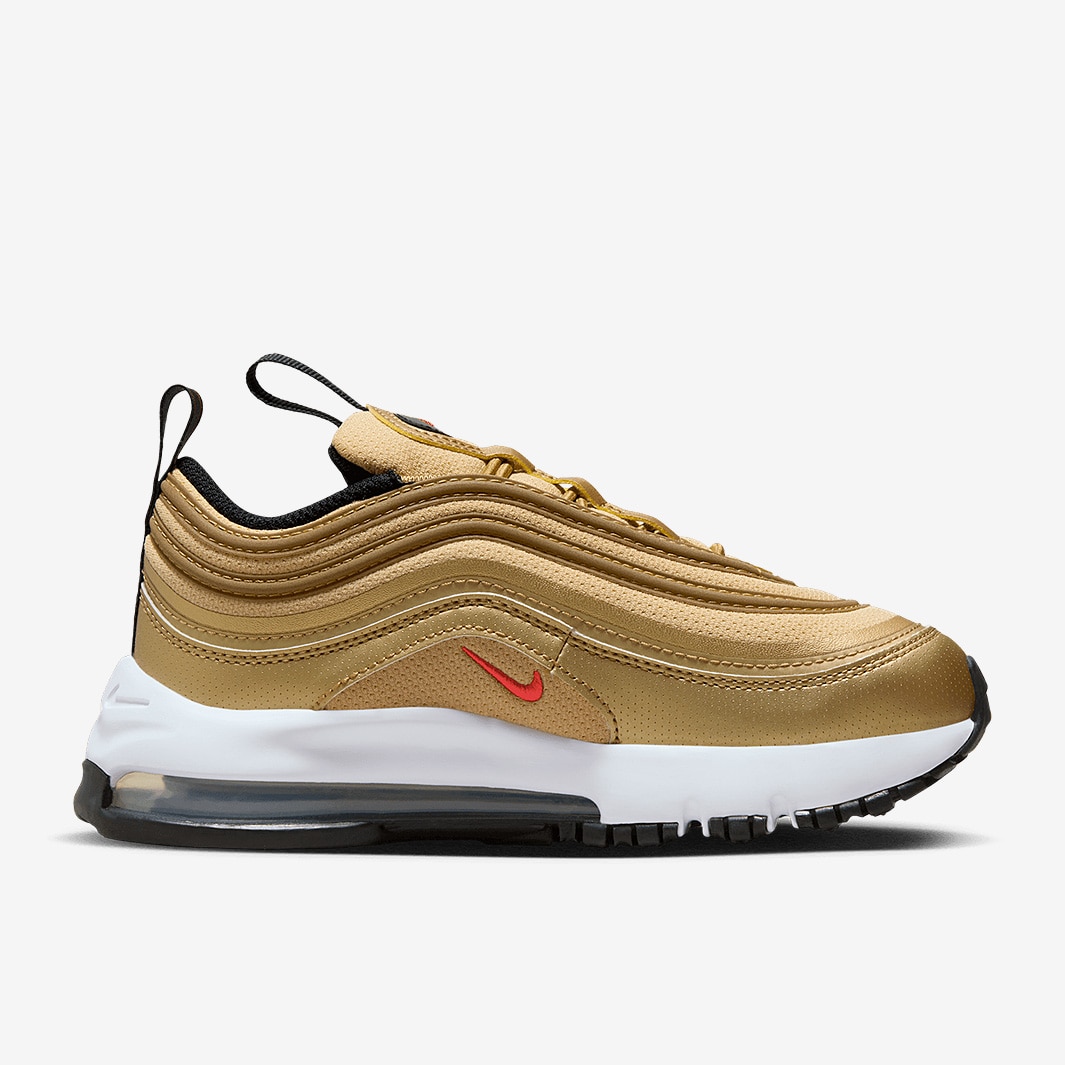 Nike Sportswear Younger Kids Air Max 97 QS PS Metallic Gold University Red Black White Trainers Boys Shoes