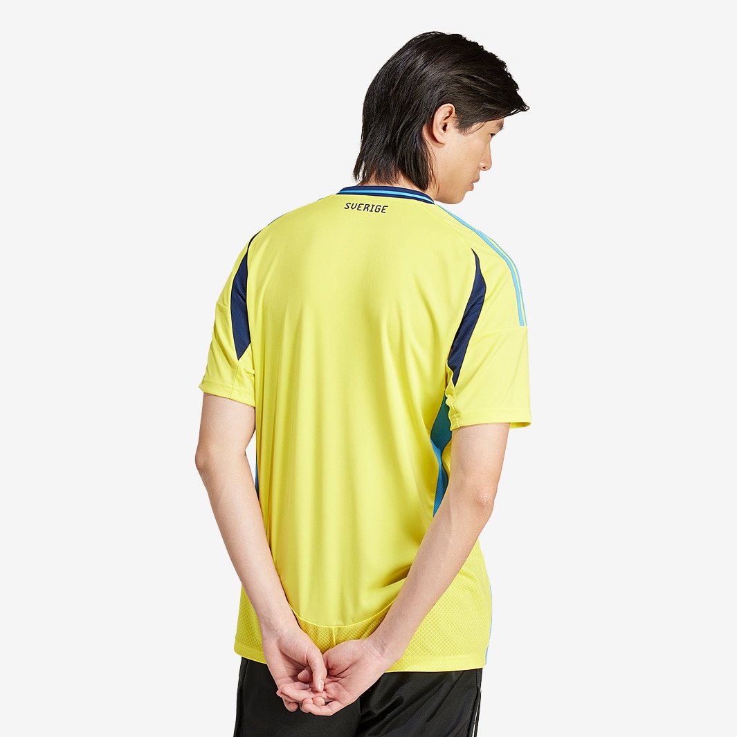adidas Sweden 23/24 Home Shirt - Bright Yellow - Mens Replica |