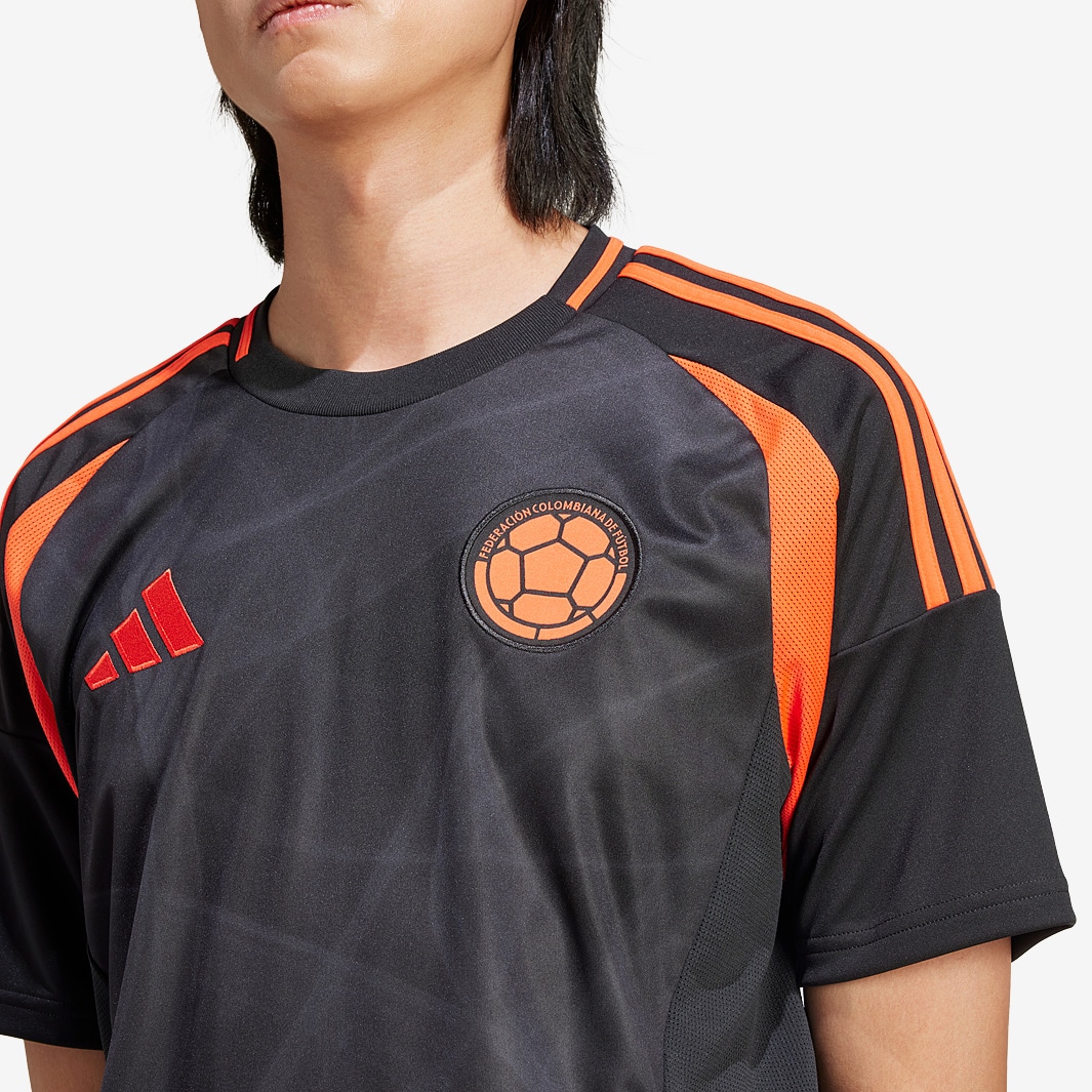 adidas Colombia 2024 Away Shirt Black Mens Replica Pro