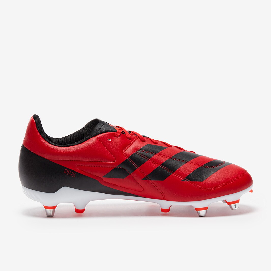 adidas RS 15 SG Better Scarlet Core Black Solar Red Mens Boots Pro Direct Rugby