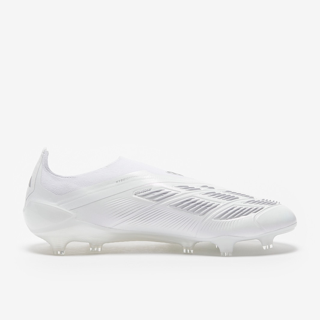 adidas Predator Elite Laceless FG - White/Silver Met/White