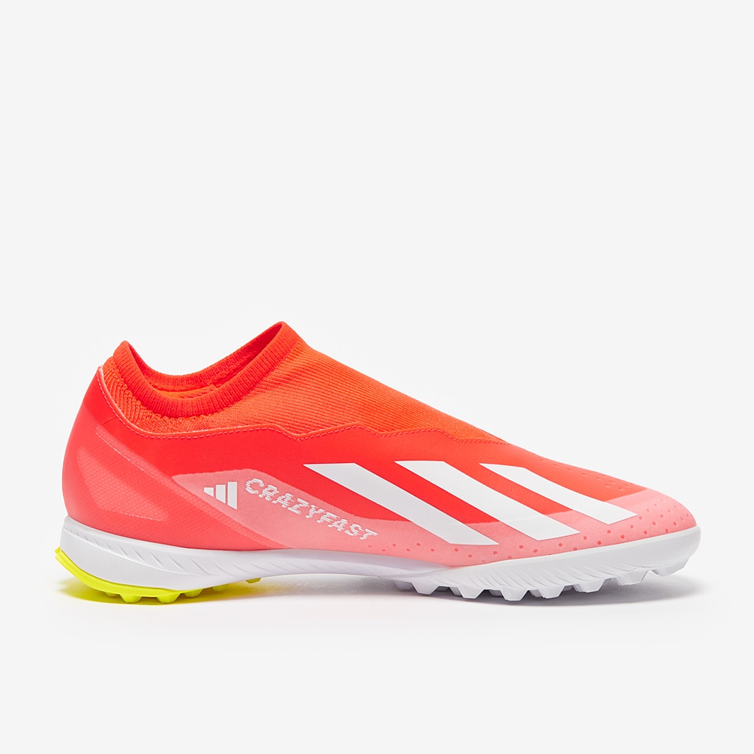 adidas X Crazyfast League Laceless Turf - Solar Red/White