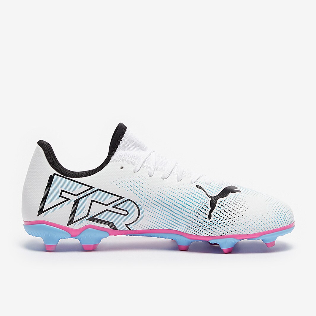 Puma Kids Future 7 Play Firm Ground/Artificial Grass - Puma White