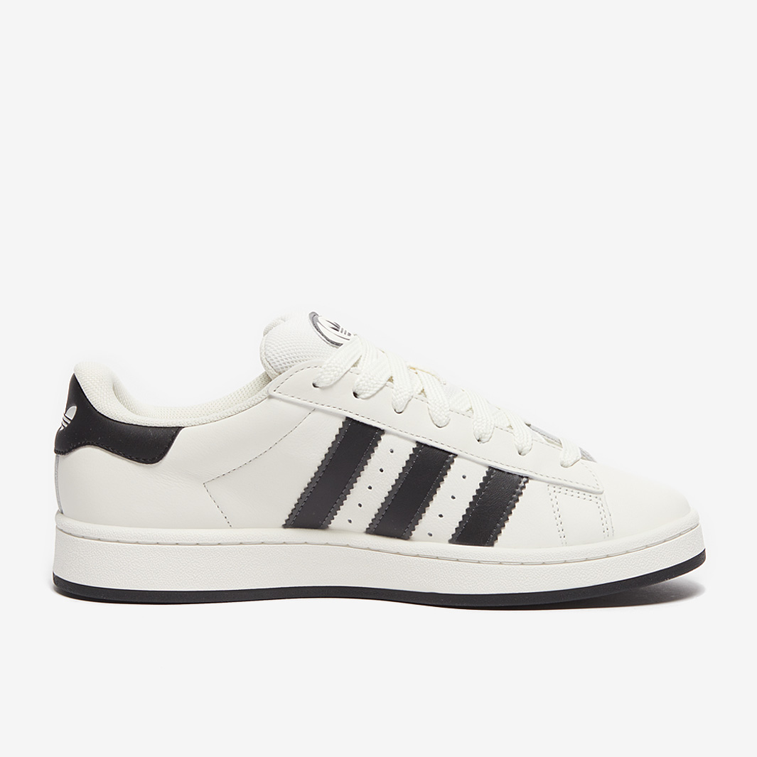 black and white adidas campus