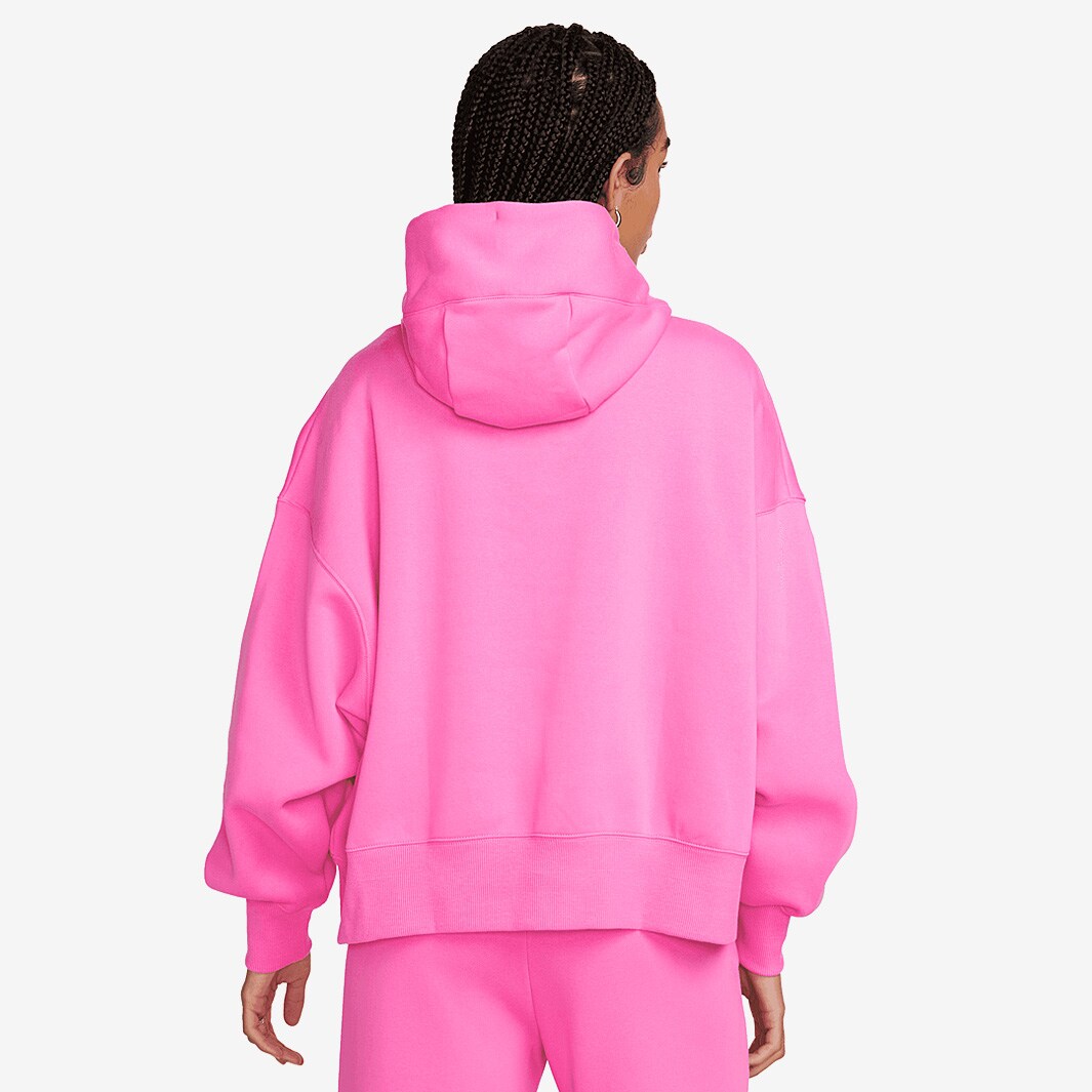 pink nike oversized hoodie