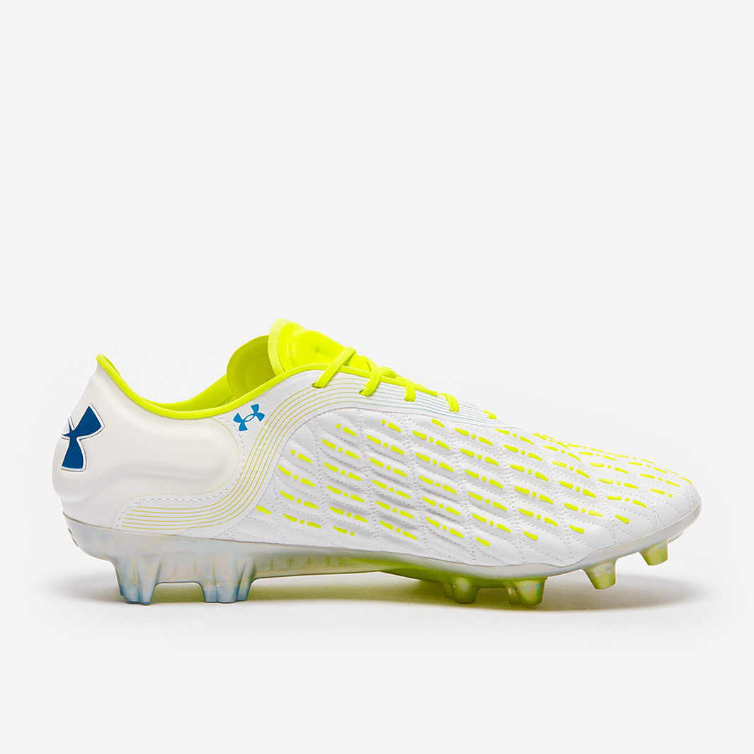 Under Armour Clone Mag Elite 3.0 FG - White/Yellow Football Cleats Size 8.5 3026740-102_g01.jpg main image 4