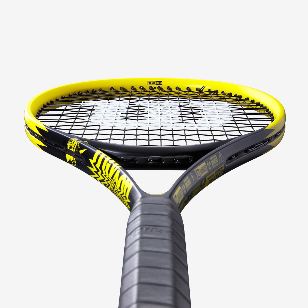 Wilson Minions Clash 100L V2.0 - Yellow/Black - Mens Rackets | Pro