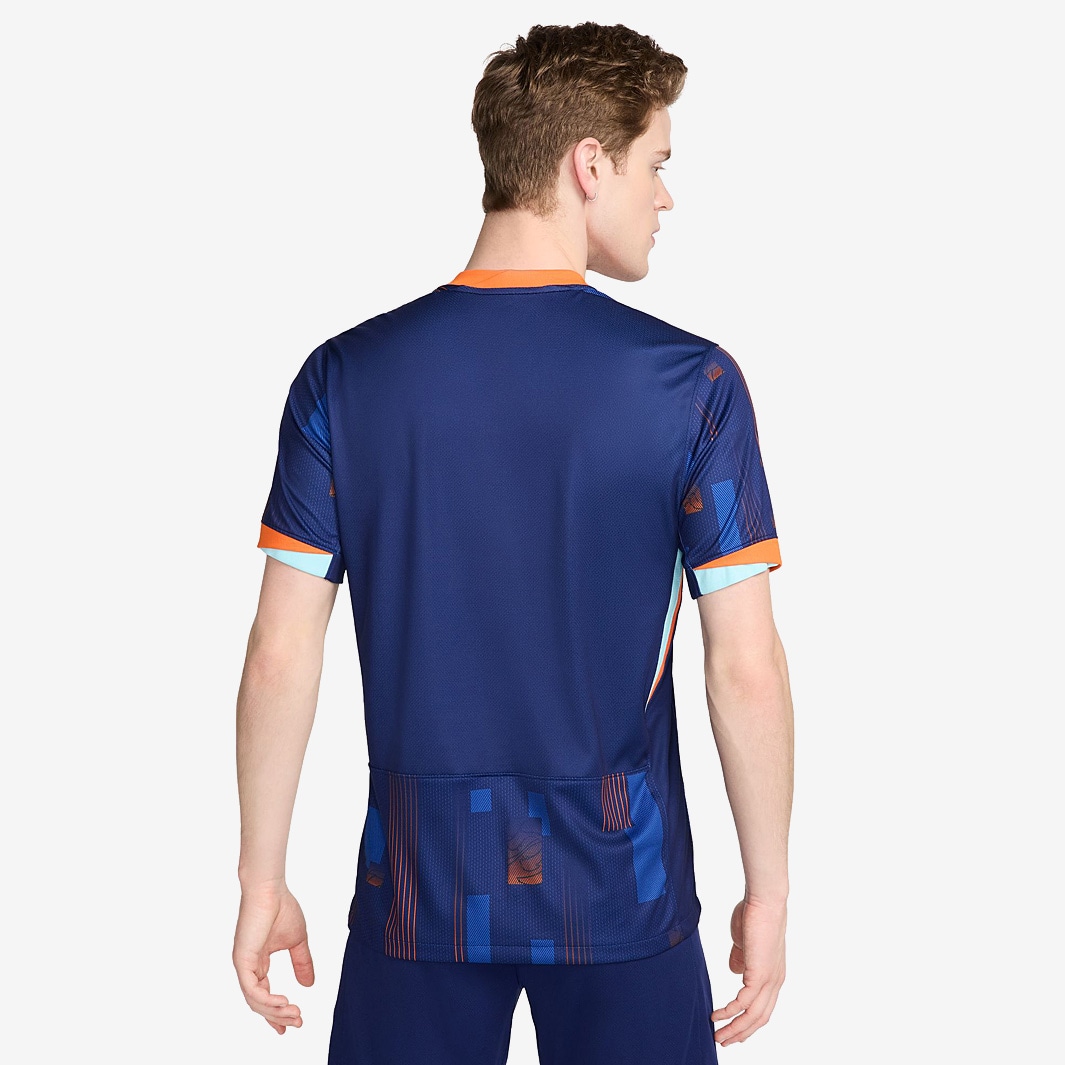 Nike Netherlands 2024 Dri-FIT Stadium SS Away Shirt - Blue Void