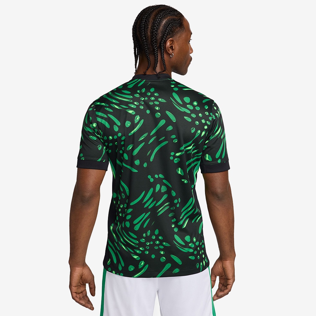 Nike Nigeria 2024 Dri-FIT Stadium SS Away Shirt - Black/Lucky
