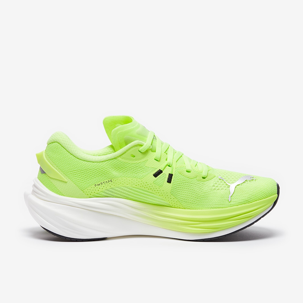 Puma Deviate Nitro Fizzy Apple-Puma Silver Mens Shoes Pro