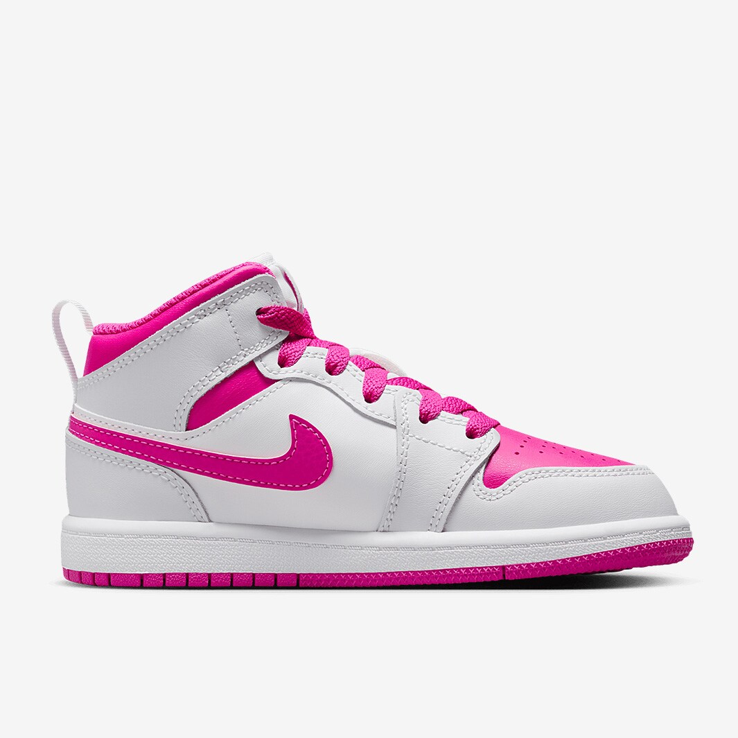 pink and white jordans 1s