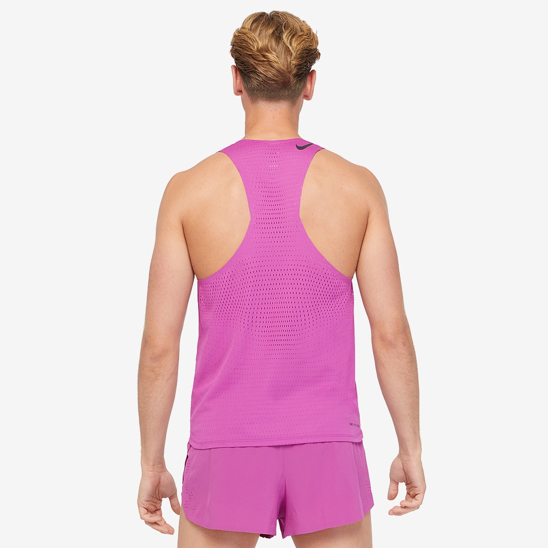 Nike Dri-FIT ADV Aeroswift Singlet - Hot Fuchsia/Black - Mens