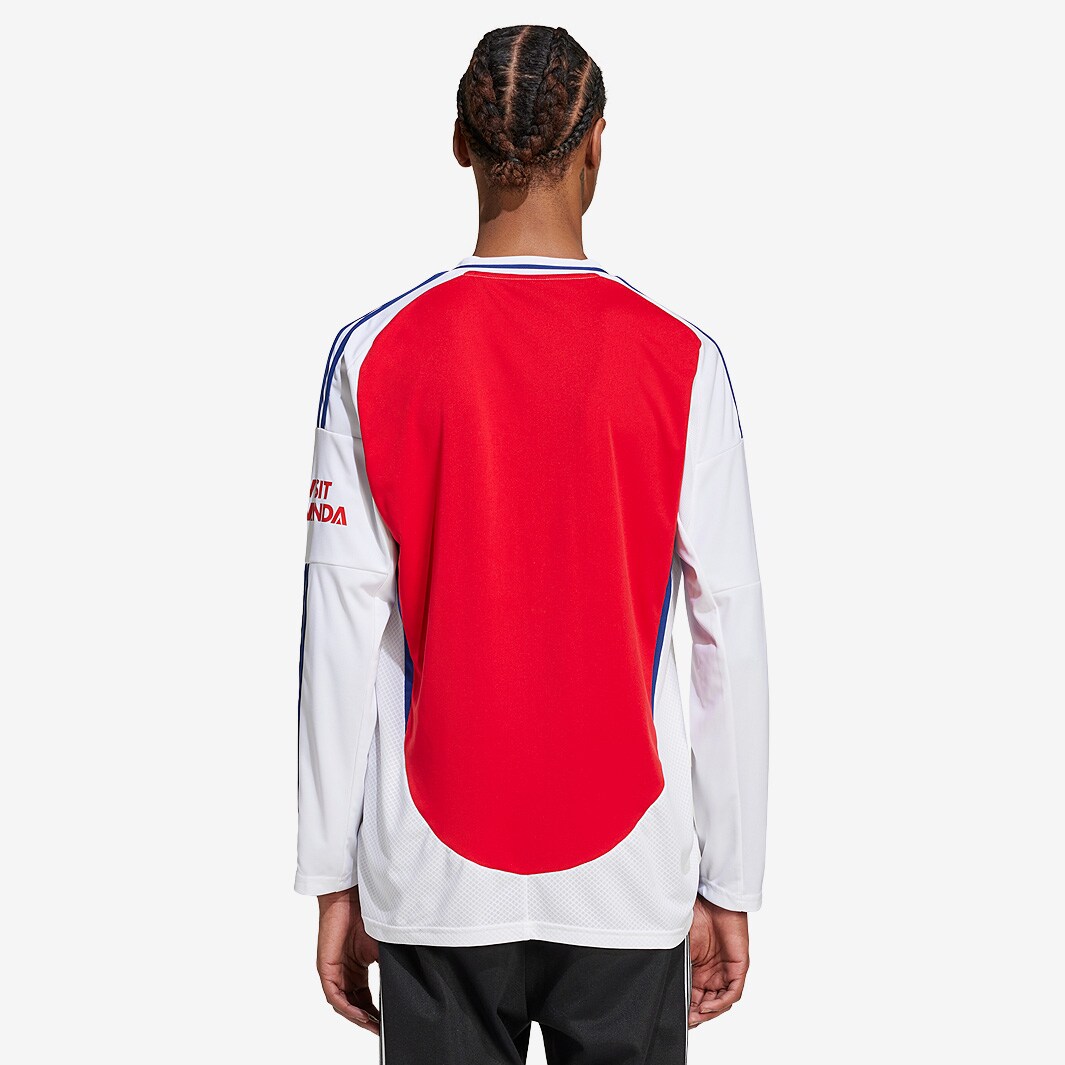 adidas Arsenal 24/25 LS Home Shirt - Better Scarlet/White